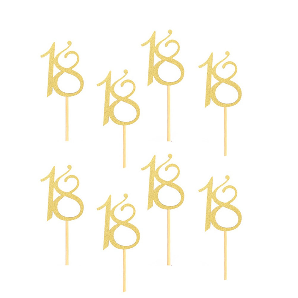 Ice Pick Pick - 48개입 고급 수제 스타일 18번째 생일