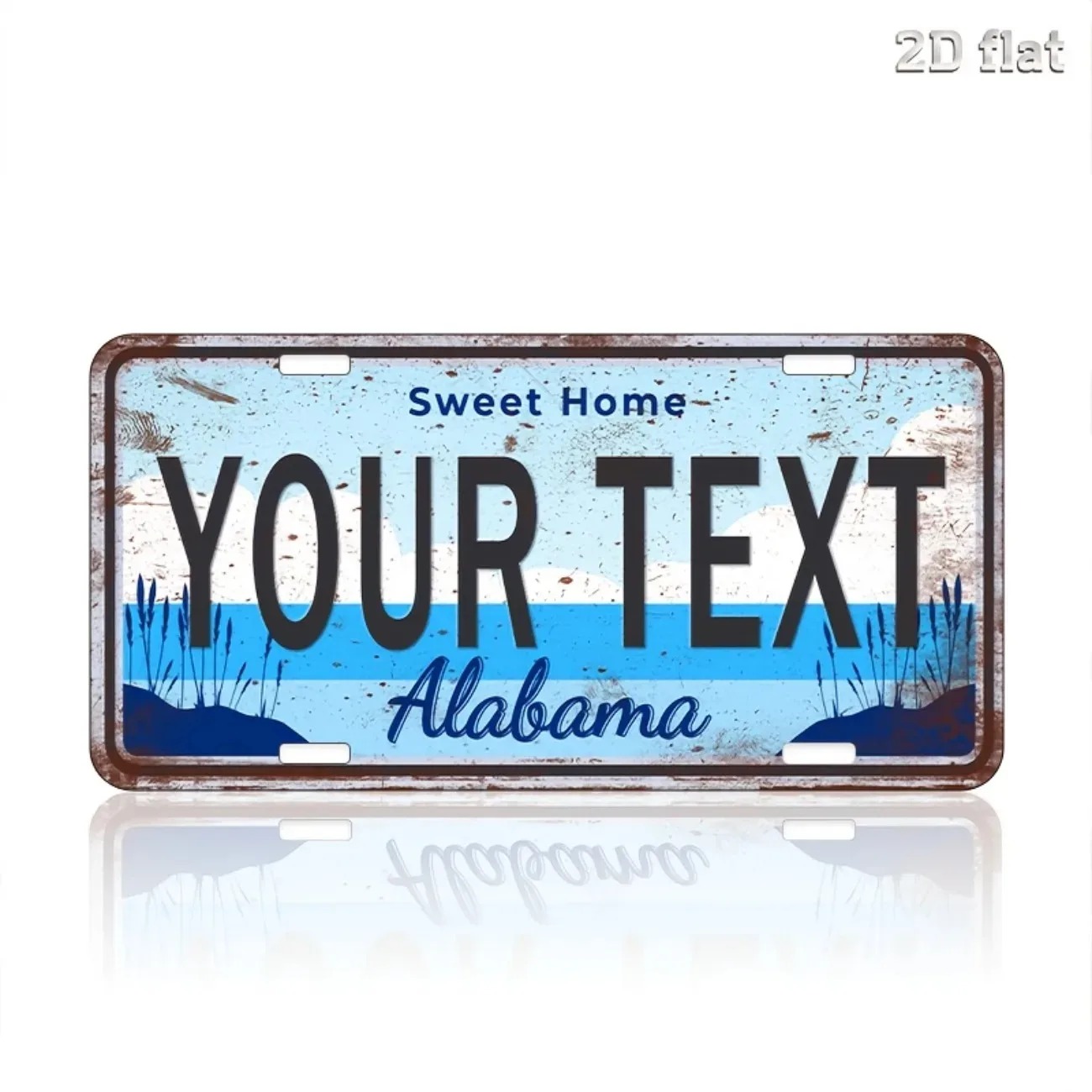 Home Bar Signs - 1PC 맞춤형 미국 주 금속 명판,