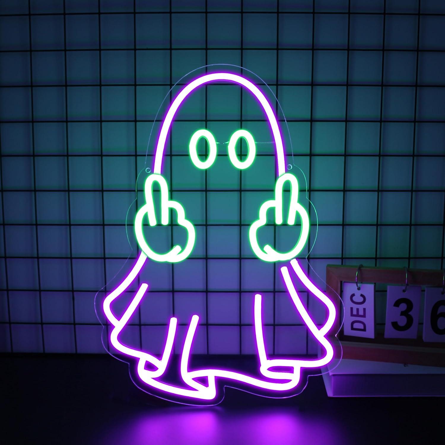 Home Bar Signs - 유령 네온사인 USB 전원 LED 디밍