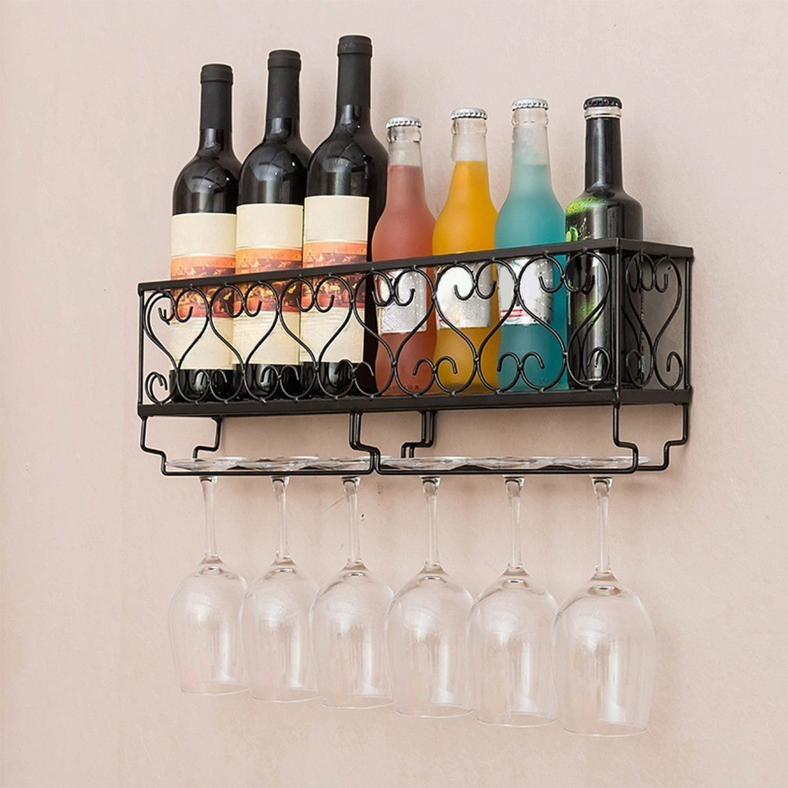 1Pcs 벽걸이 와인병 랙 고품질 금속 간편 설치 안정 - Home Bar Setup 리뷰 및 가격