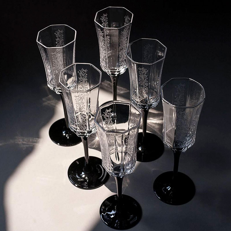 프랑스 빈티지 샴페인 글라스, 블랙 스완, 발렌타인 데 - Old Fashioned Glass 리뷰 및 가격