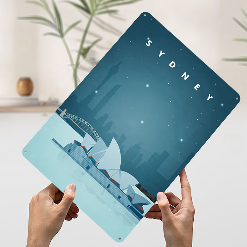 시드니 여행 포스터 맞춤형 빈티지 금속 간판 벽 장식  - Home Bar Sydney 리뷰 및 가격